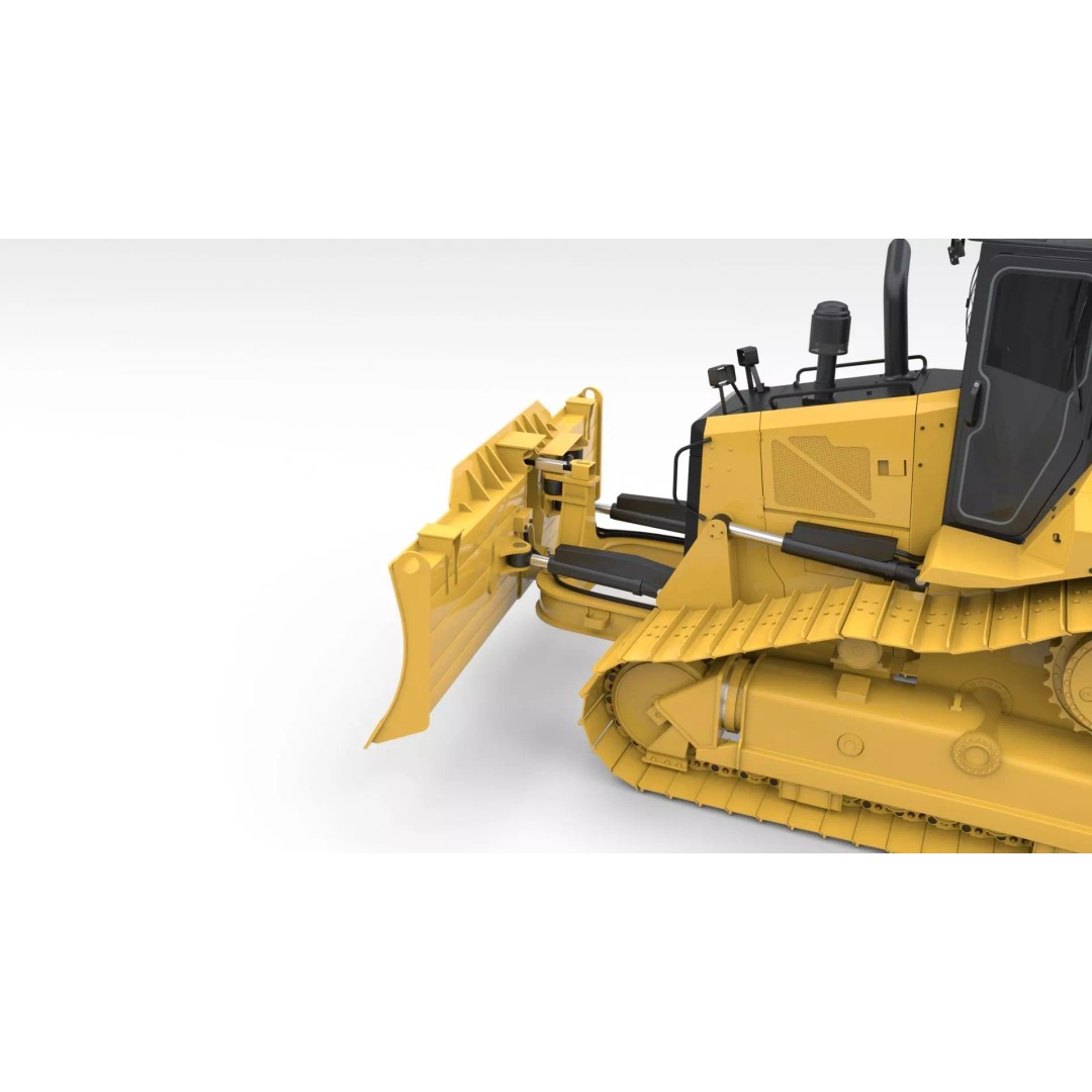 Medium Bulldozer 3D Model – Rigged Industrial Vehicle for Animation, FBX - View 18