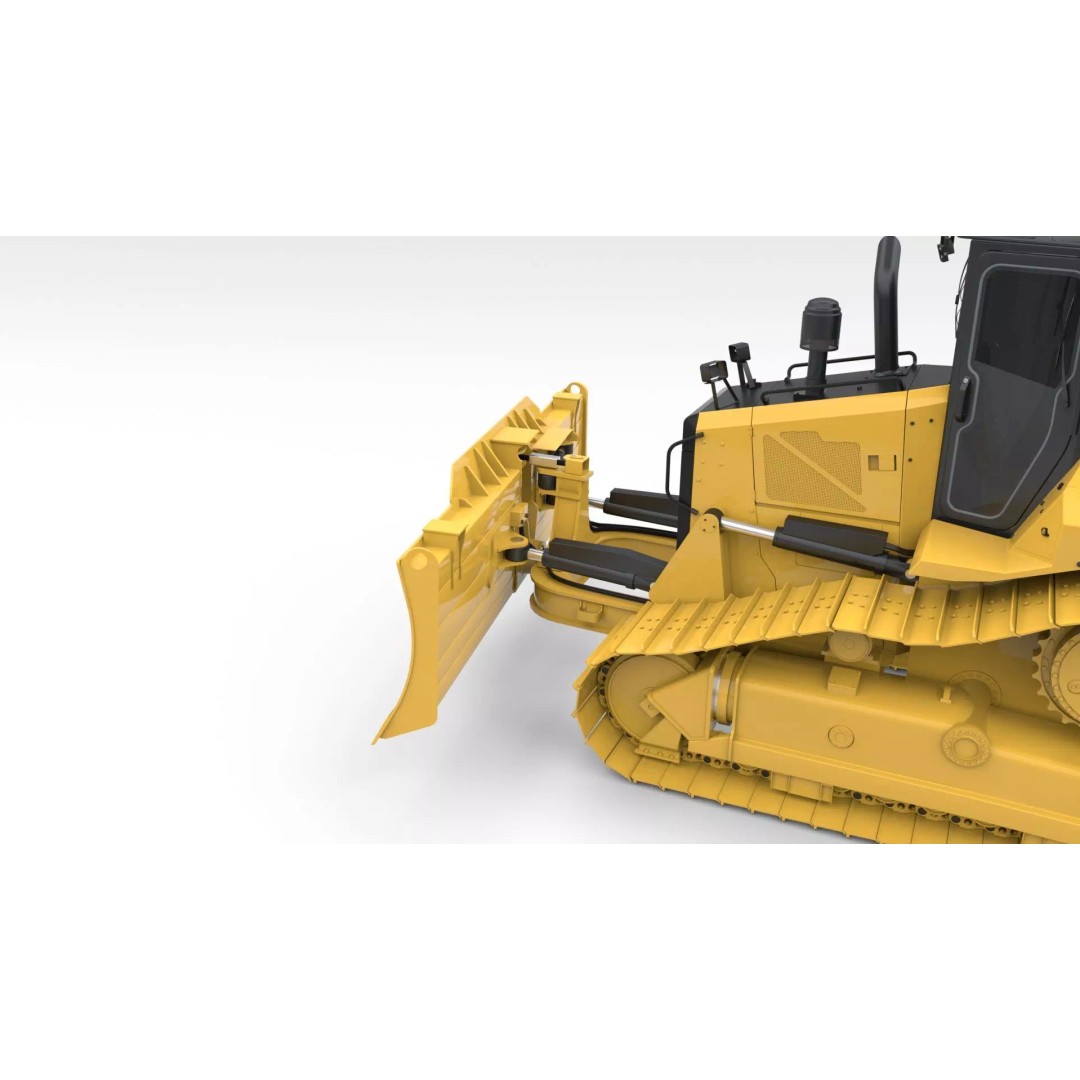 Medium Bulldozer 3D Model – Rigged Industrial Vehicle for Animation, FBX - View 19