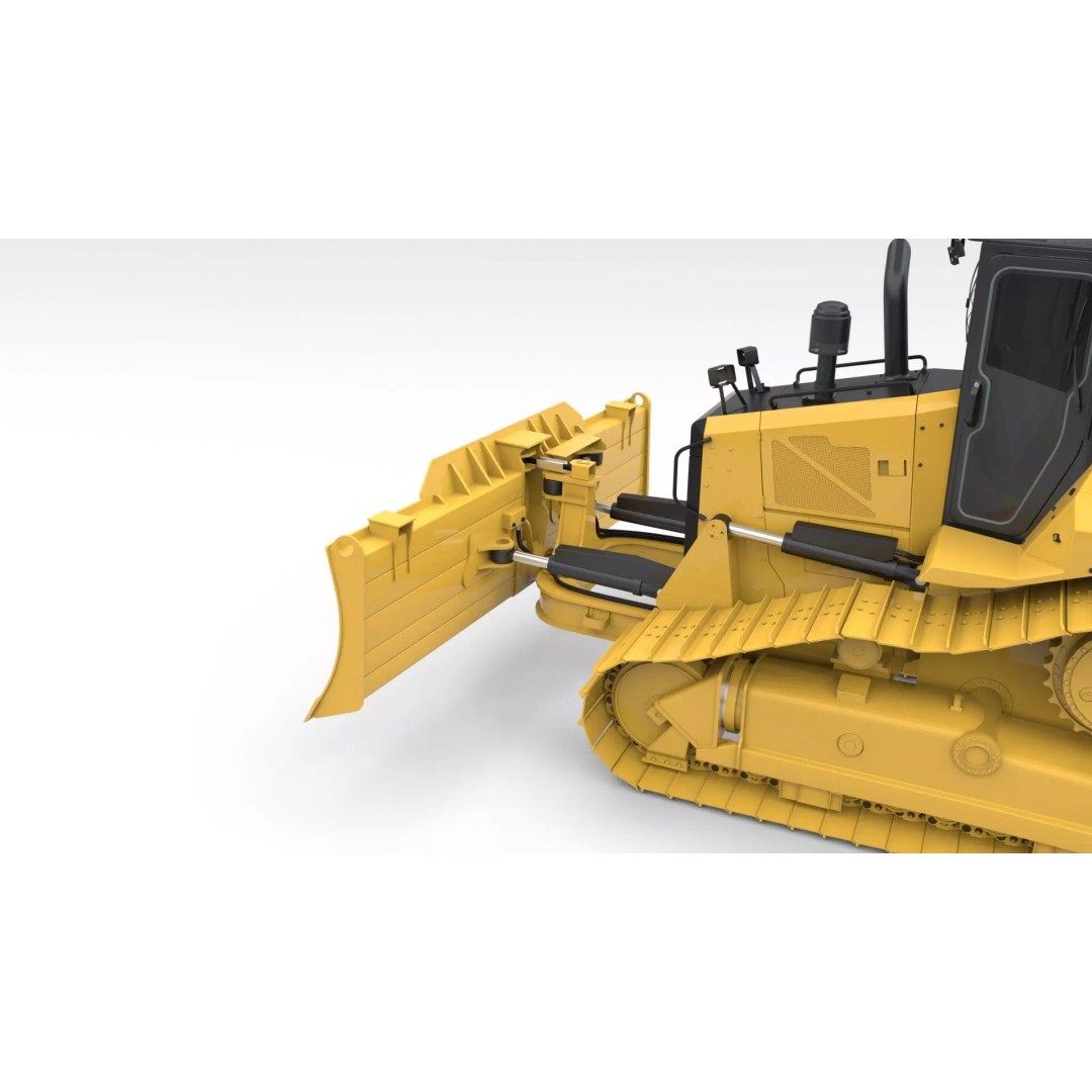 Medium Bulldozer 3D Model – Rigged Industrial Vehicle for Animation, FBX - View 21