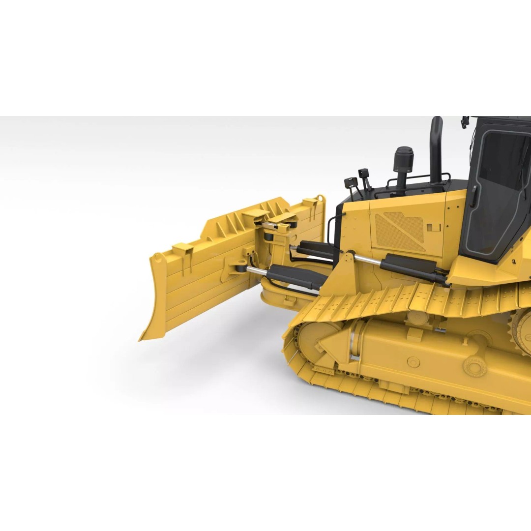Medium Bulldozer 3D Model – Rigged Industrial Vehicle for Animation, FBX - View 23