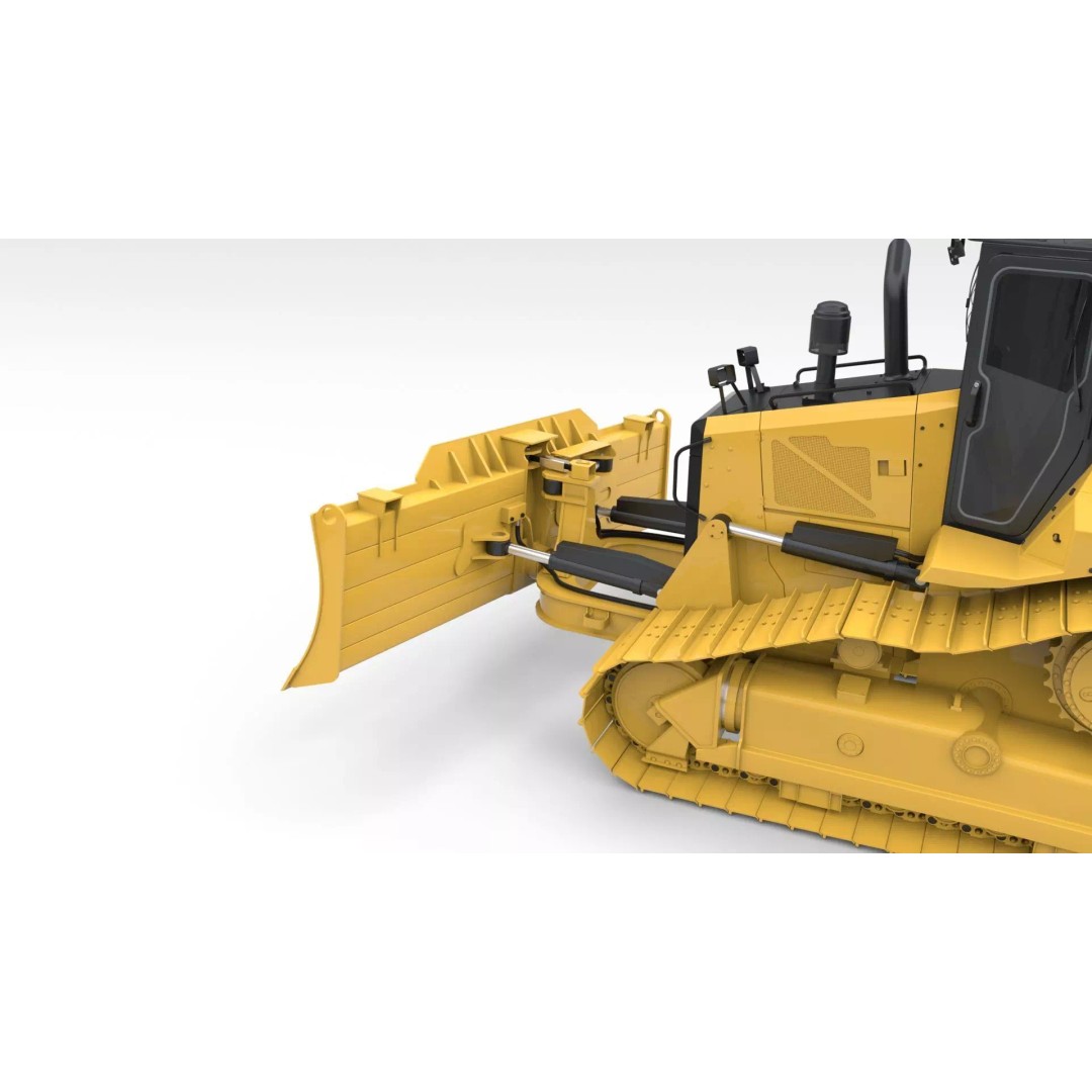 Medium Bulldozer 3D Model – Rigged Industrial Vehicle for Animation, FBX - View 24