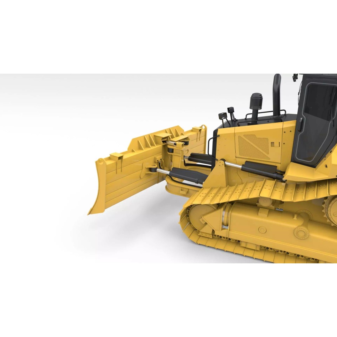 Medium Bulldozer 3D Model – Rigged Industrial Vehicle for Animation, FBX - View 26