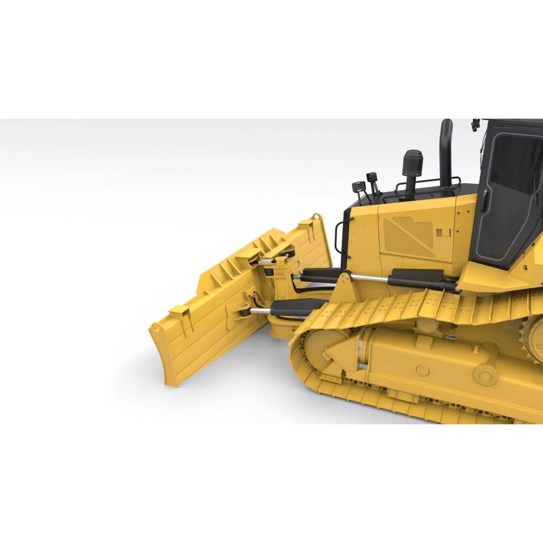 Medium Bulldozer 3D Model – Rigged Industrial Vehicle for Animation, FBX - View 30