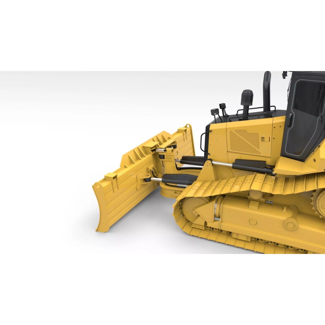 Medium Bulldozer 3D Model – Rigged Industrial Vehicle for Animation, FBX - View 33