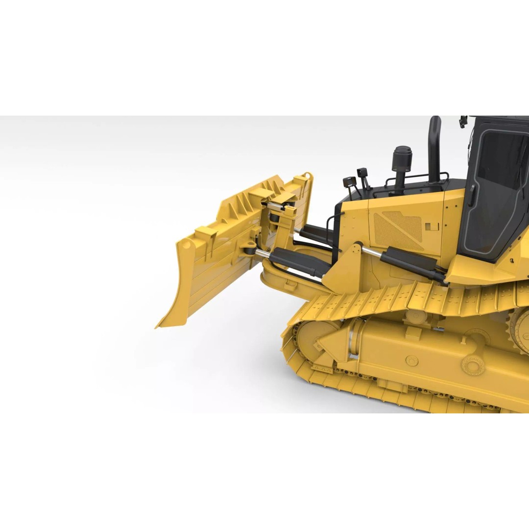 Medium Bulldozer 3D Model – Rigged Industrial Vehicle for Animation, FBX - View 36
