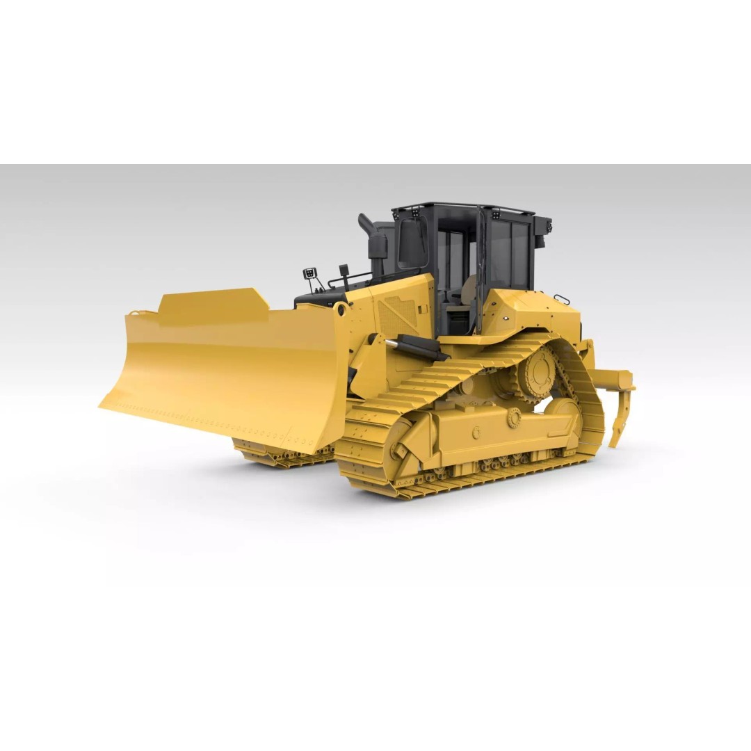Medium Bulldozer 3D Model – Rigged Industrial Vehicle for Animation, FBX - View 39