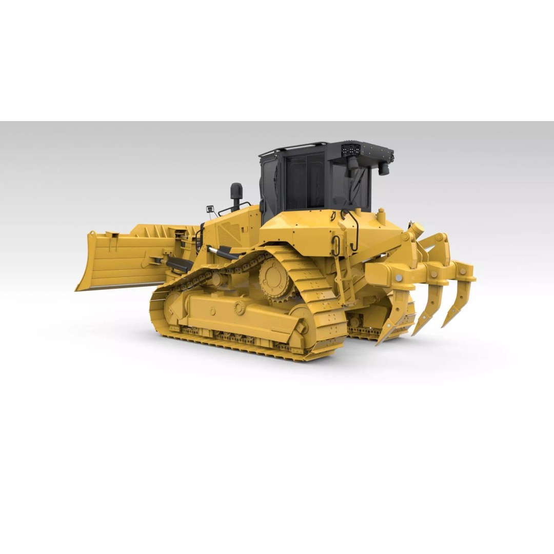 Medium Bulldozer 3D Model – Rigged Industrial Vehicle for Animation, FBX - View 44