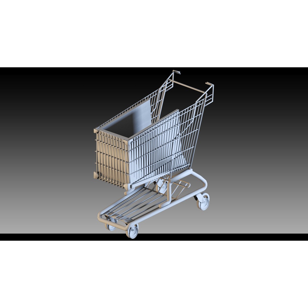 Transport Trolleys 3D Model – High Detail Industrial Props, FBX & Blender - View 13