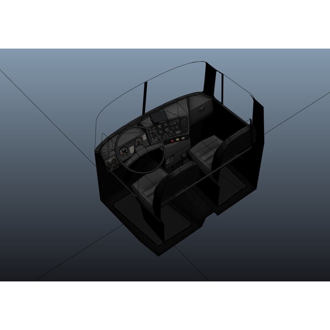 SuperLiner Logger Truck 3D Model – Low Poly Game Ready Asset, FBX - View 45