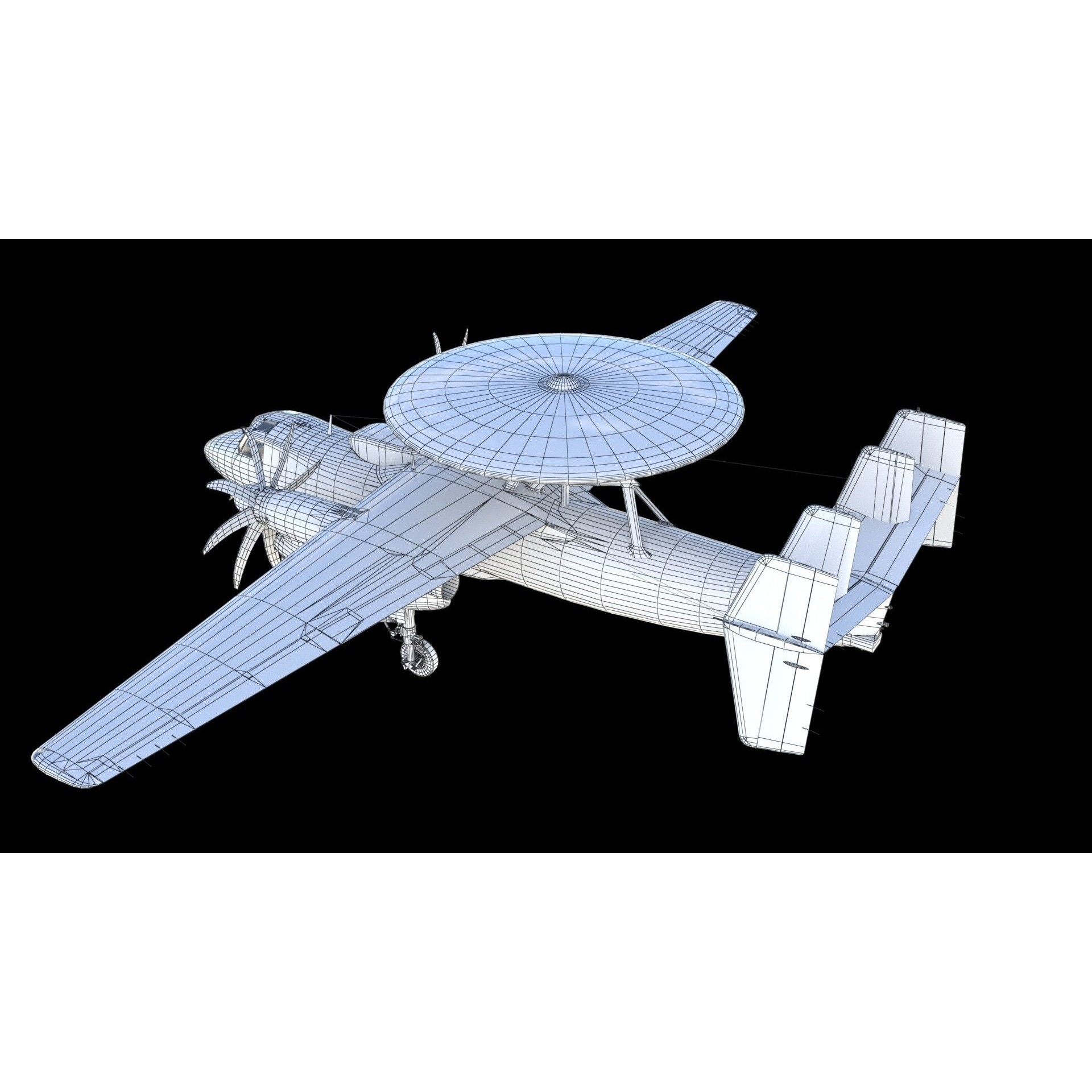 E-2 Hawkeye - Game-Ready 3D Model