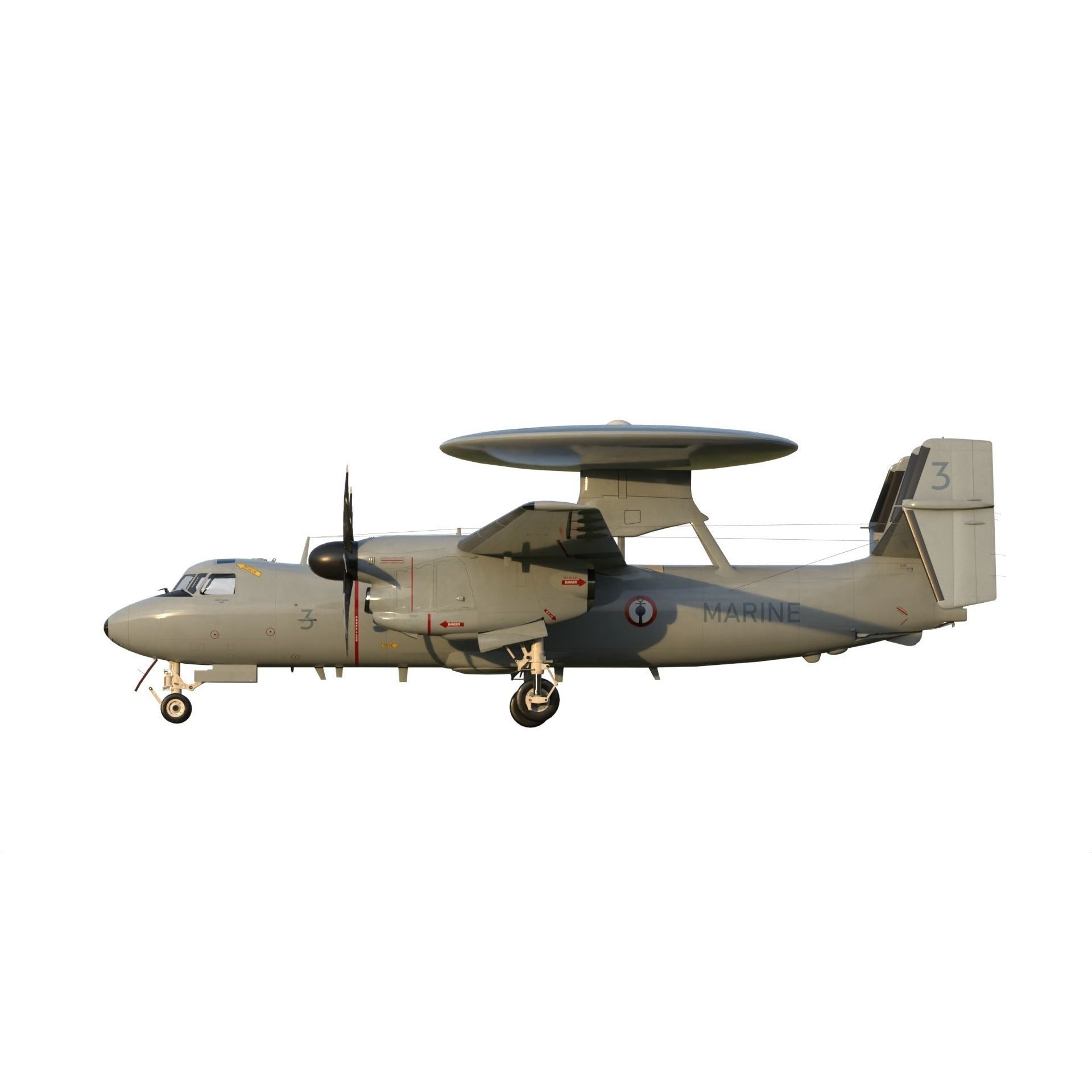 E-2 Hawkeye - Game-Ready 3D Model - View 13
