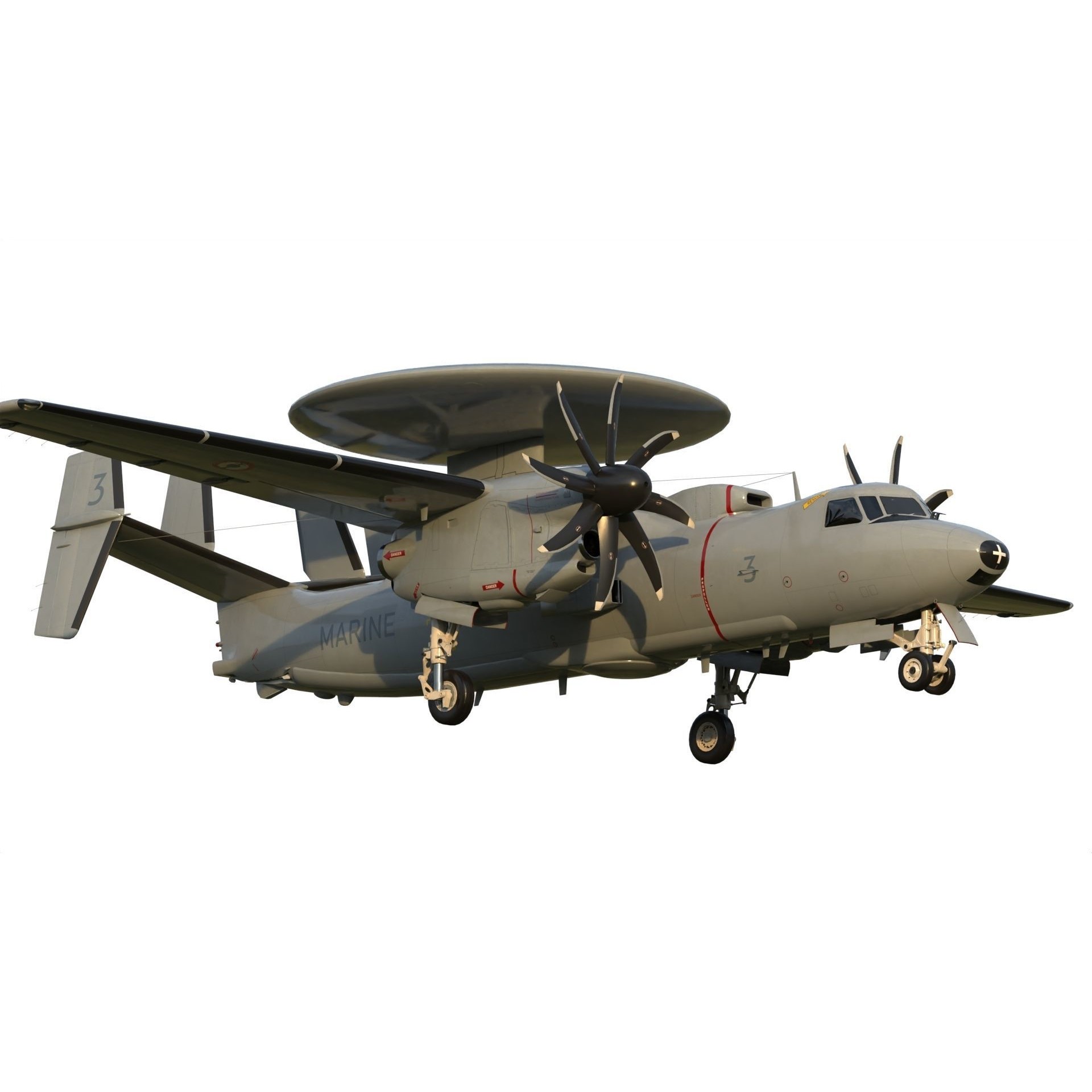 E-2 Hawkeye - Game-Ready 3D Model - View 14