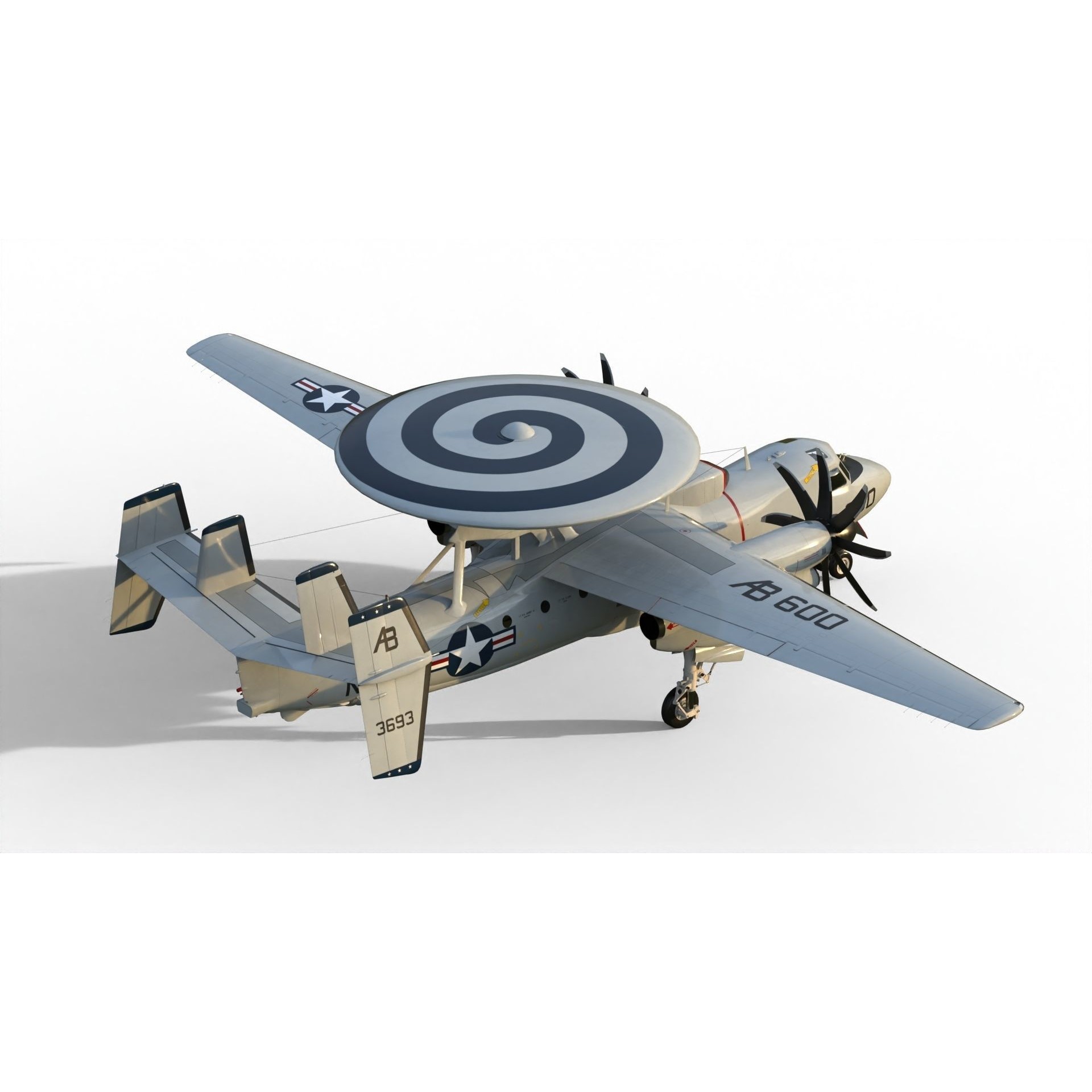 E-2 Hawkeye - Game-Ready 3D Model - View 18