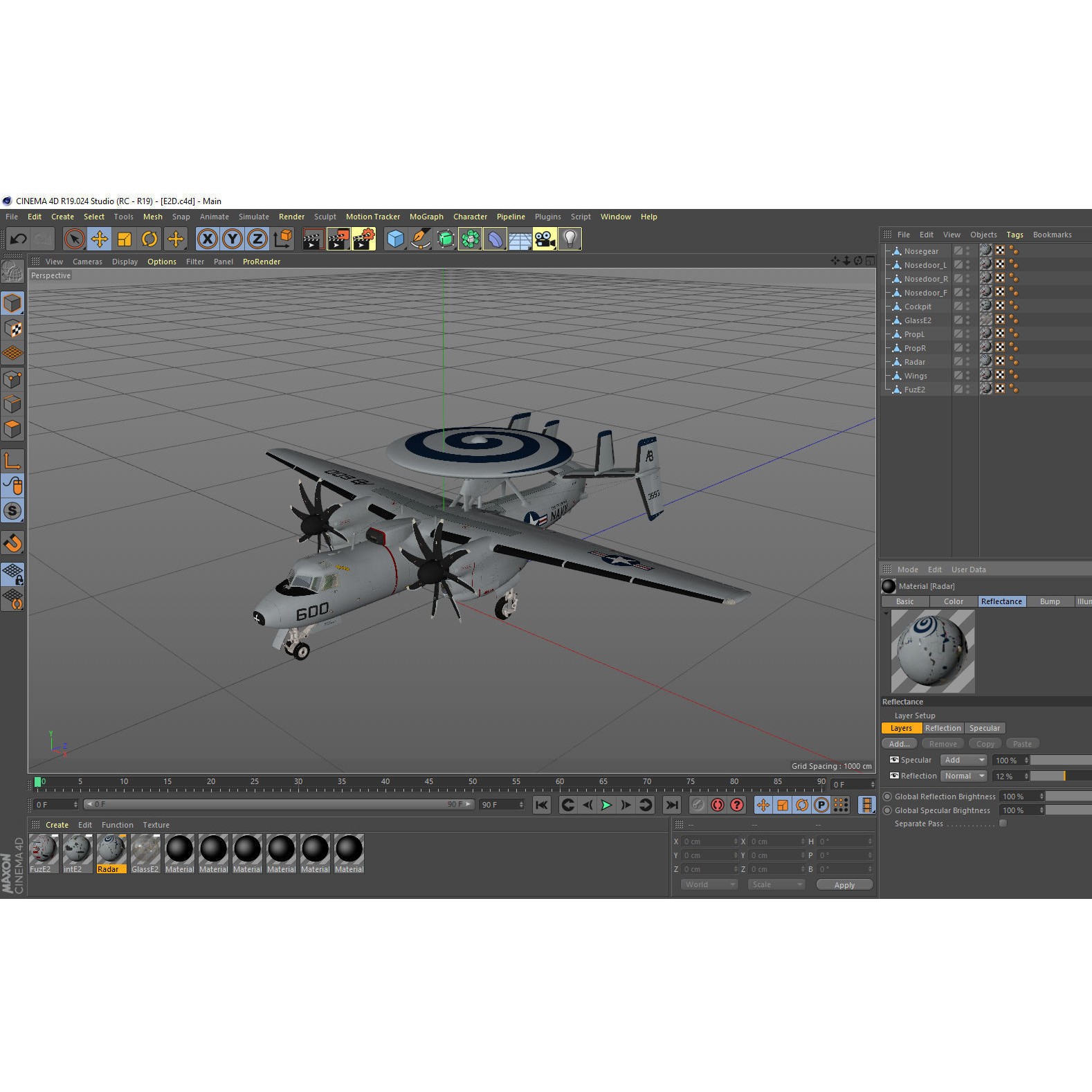 E-2 Hawkeye - Game-Ready 3D Model - View 20