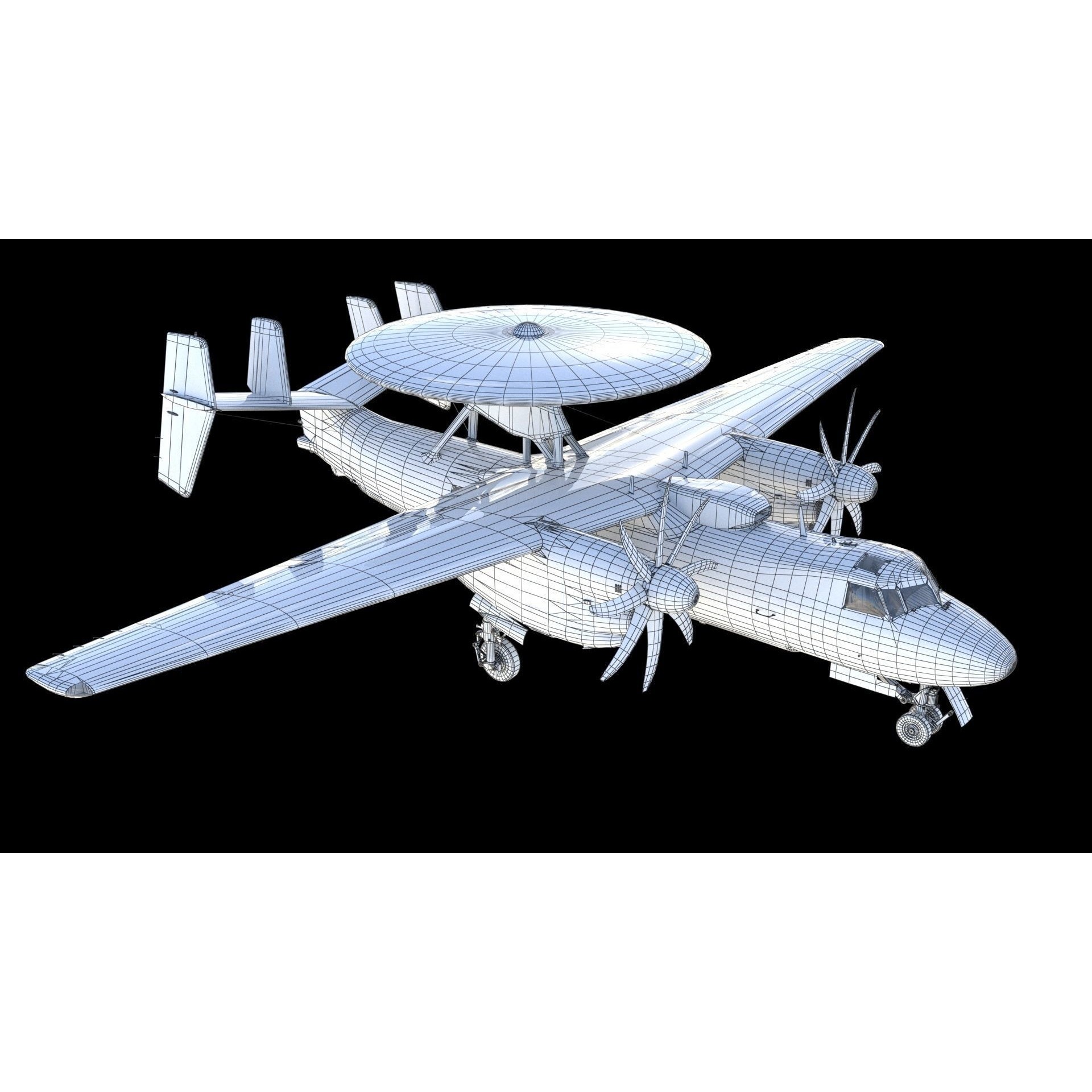 E-2 Hawkeye - Game-Ready 3D Model - View 23