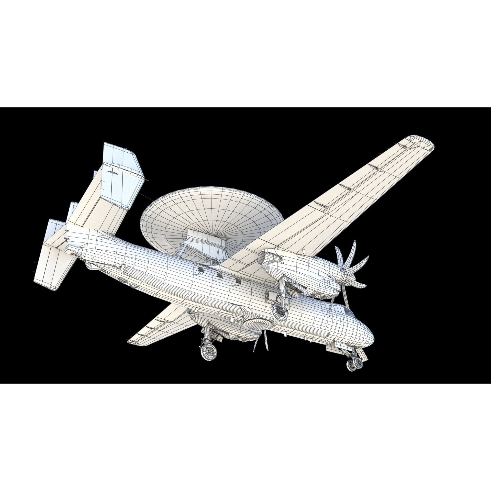 E-2 Hawkeye - Game-Ready 3D Model - View 24