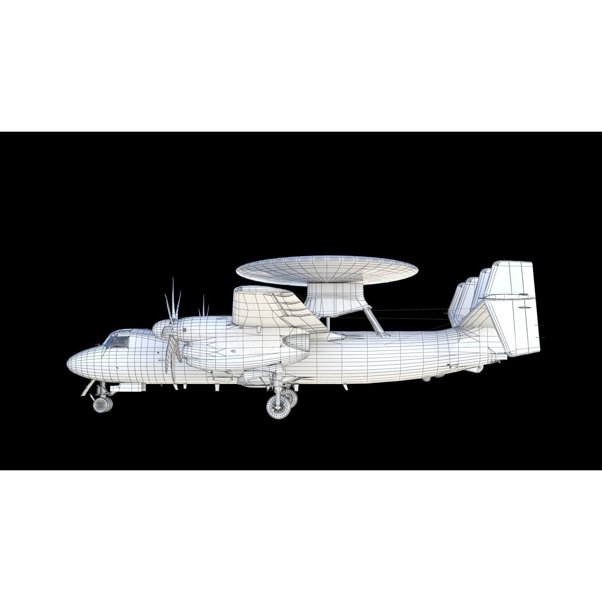 E-2 Hawkeye - Game-Ready 3D Model - View 25