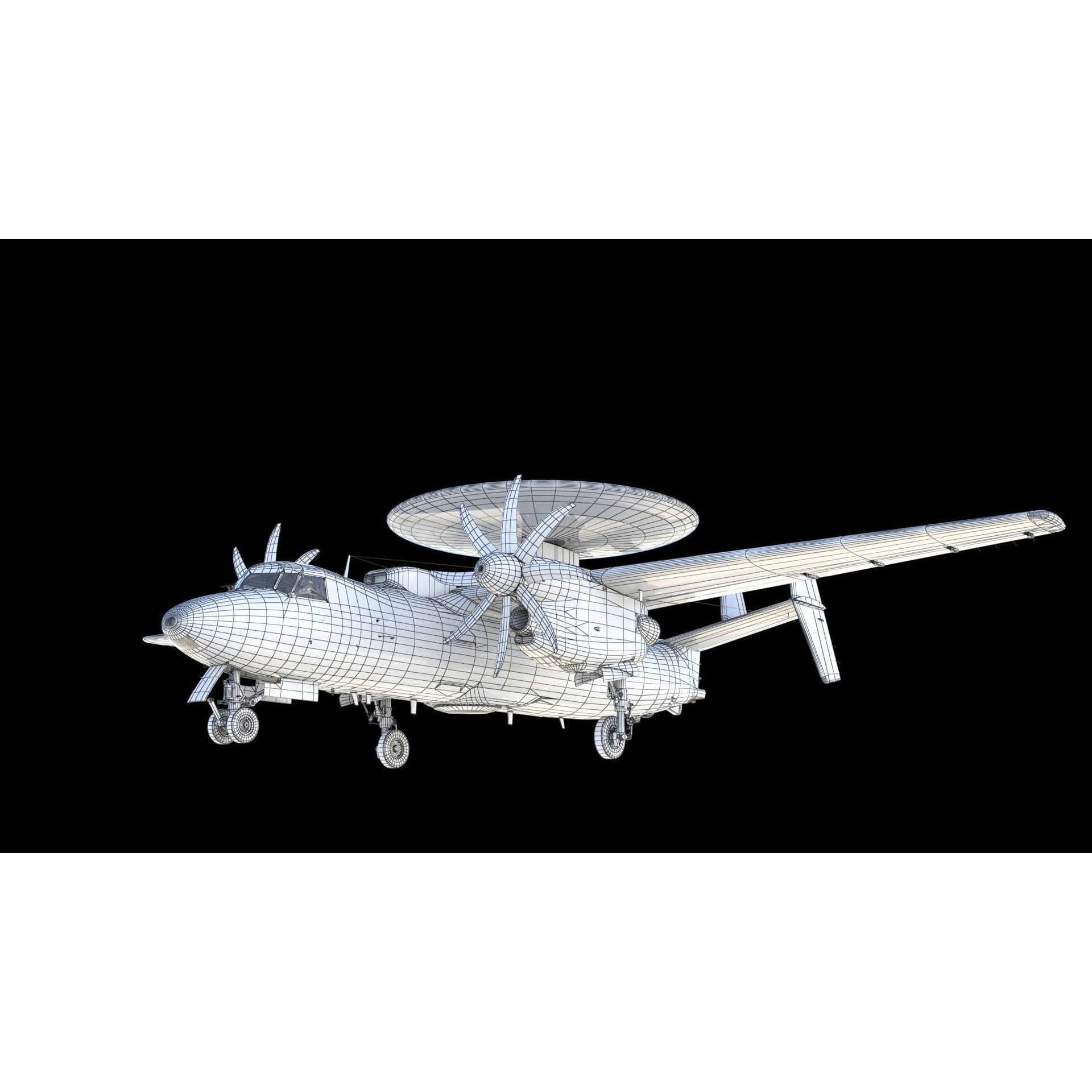 E-2 Hawkeye - Game-Ready 3D Model - View 26