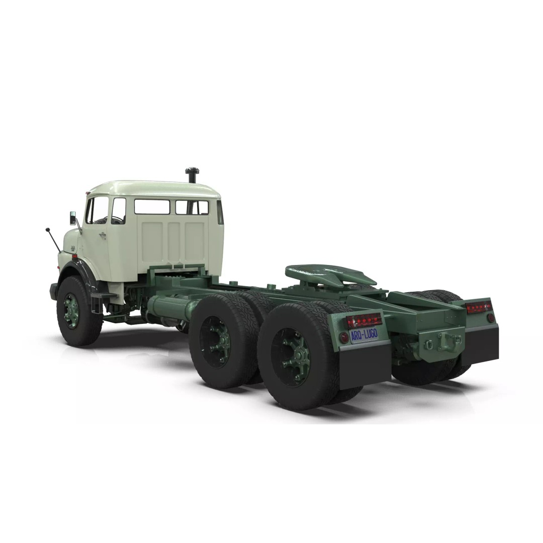 Mercedes-Benz 2624 Tractor Unit 3D Model – High Poly Game-Ready Asset, Blender - View 12