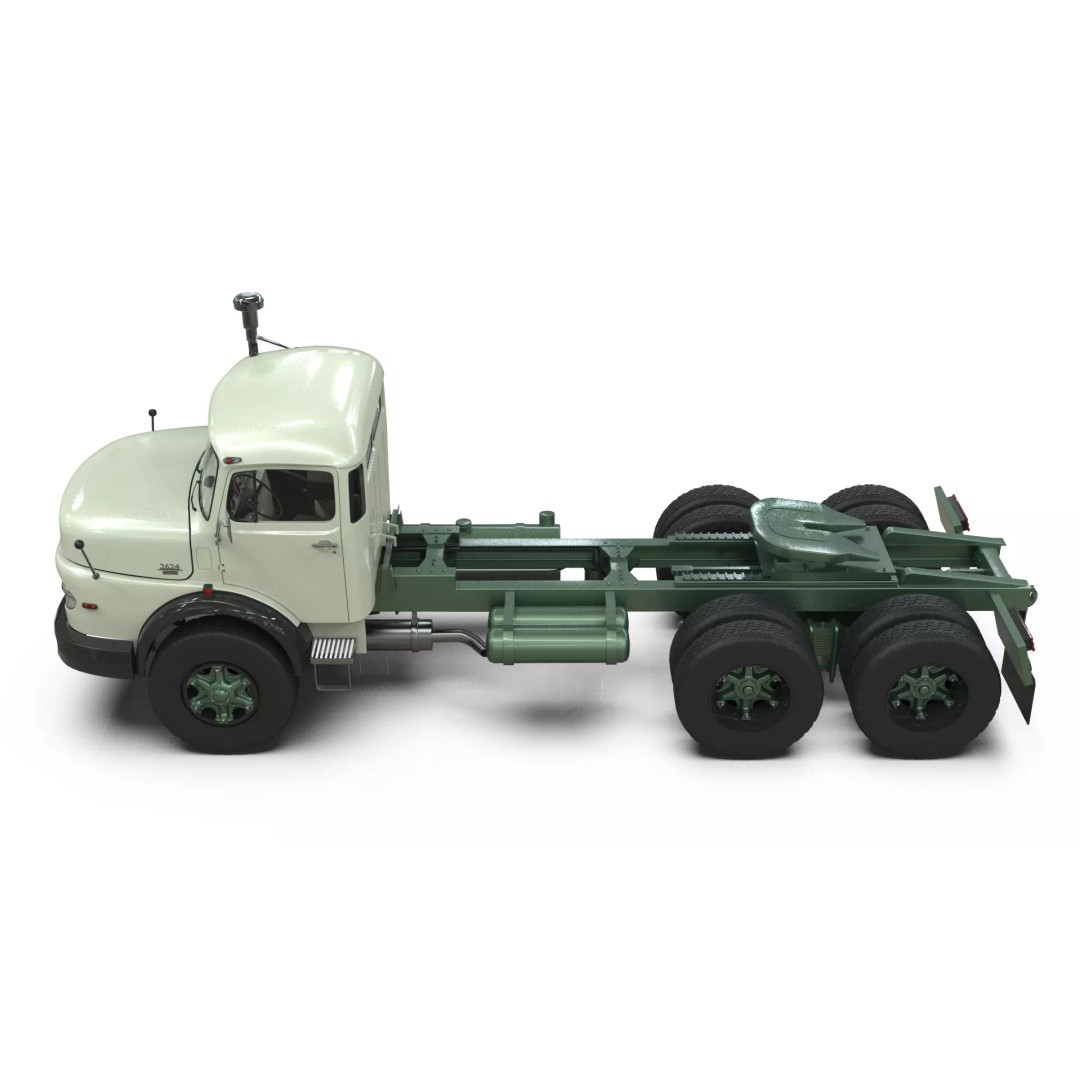 Mercedes-Benz 2624 Tractor Unit 3D Model – High Poly Game-Ready Asset, Blender - View 13