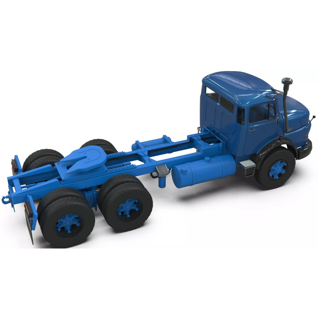 Mercedes-Benz 2624 Tractor Unit 3D Model – High Poly Game-Ready Asset, Blender - View 16
