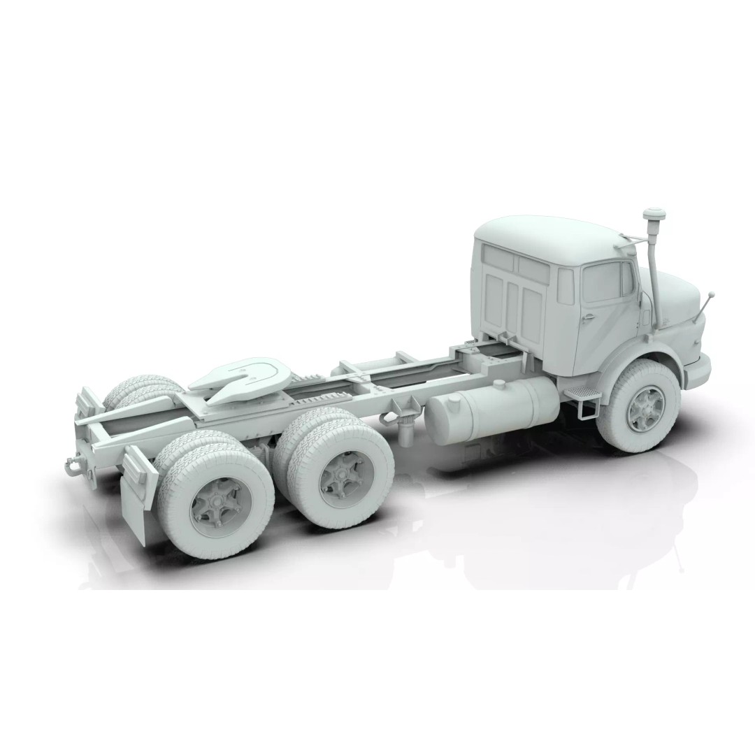 Mercedes-Benz 2624 Tractor Unit 3D Model – High Poly Game-Ready Asset, Blender - View 22