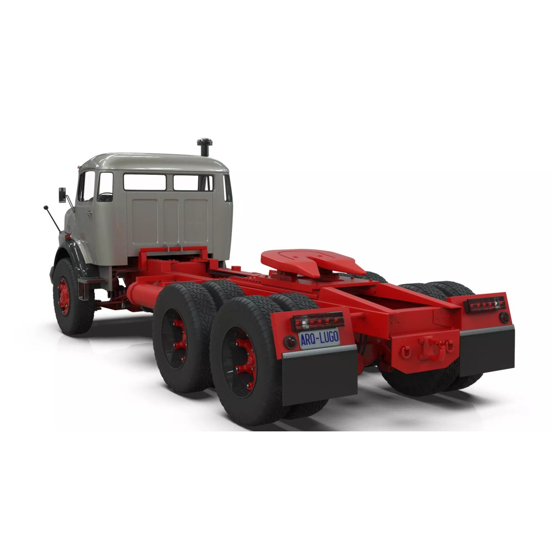 Mercedes-Benz 2624 Tractor Unit 3D Model – High Poly Game-Ready Asset, Blender - View 23