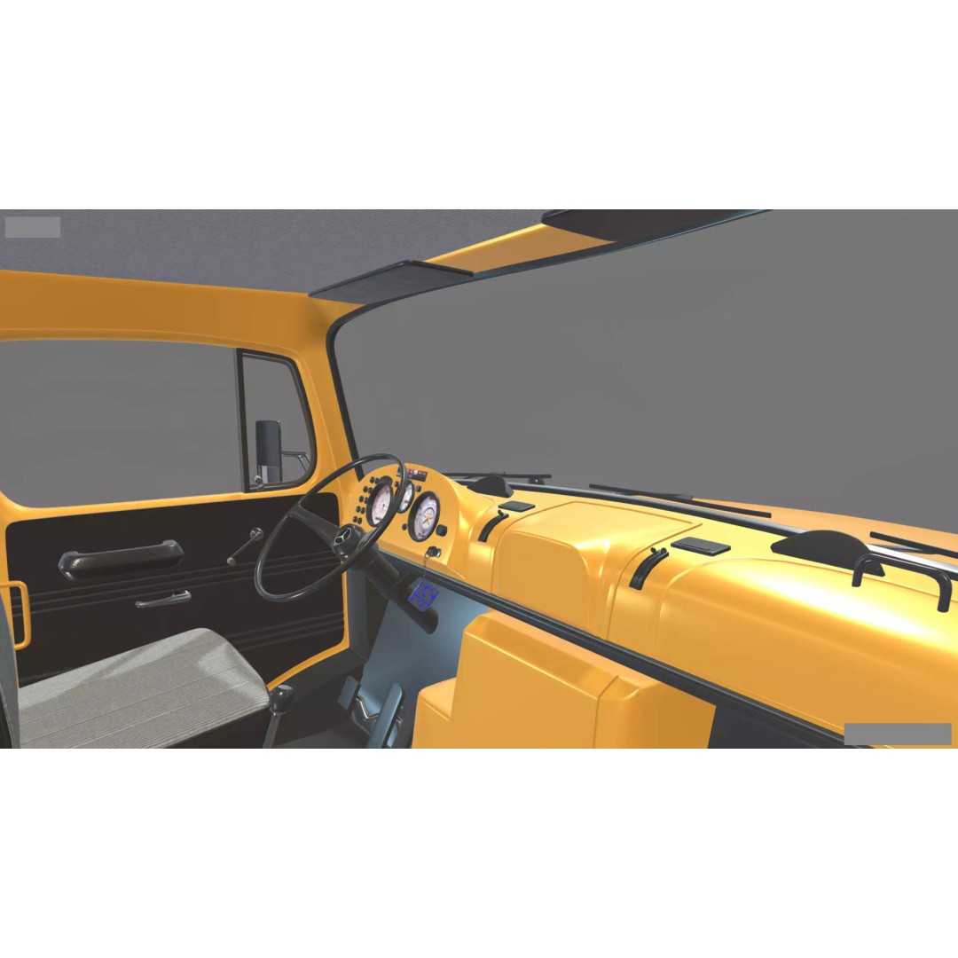 Mercedes-Benz 2624 Tractor Unit 3D Model – High Poly Game-Ready Asset, Blender - View 26