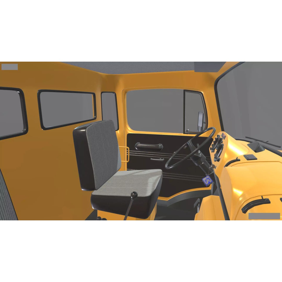 Mercedes-Benz 2624 Tractor Unit 3D Model – High Poly Game-Ready Asset, Blender - View 28