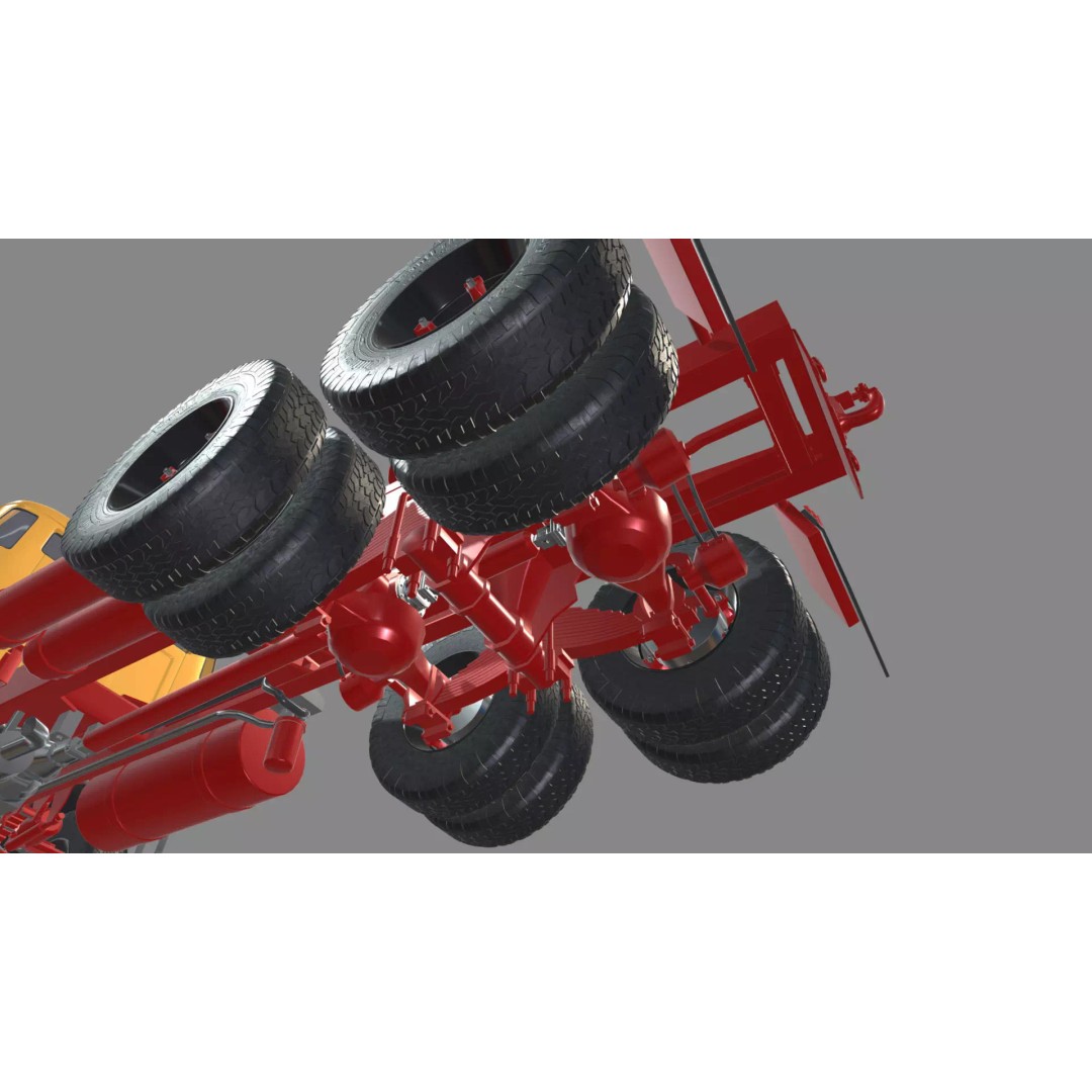 Mercedes-Benz 2624 Tractor Unit 3D Model – High Poly Game-Ready Asset, Blender - View 31