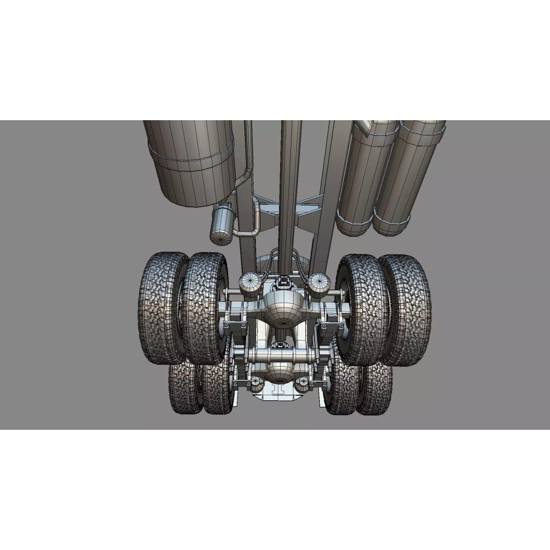 Mercedes-Benz 2624 Tractor Unit 3D Model – High Poly Game-Ready Asset, Blender - View 46