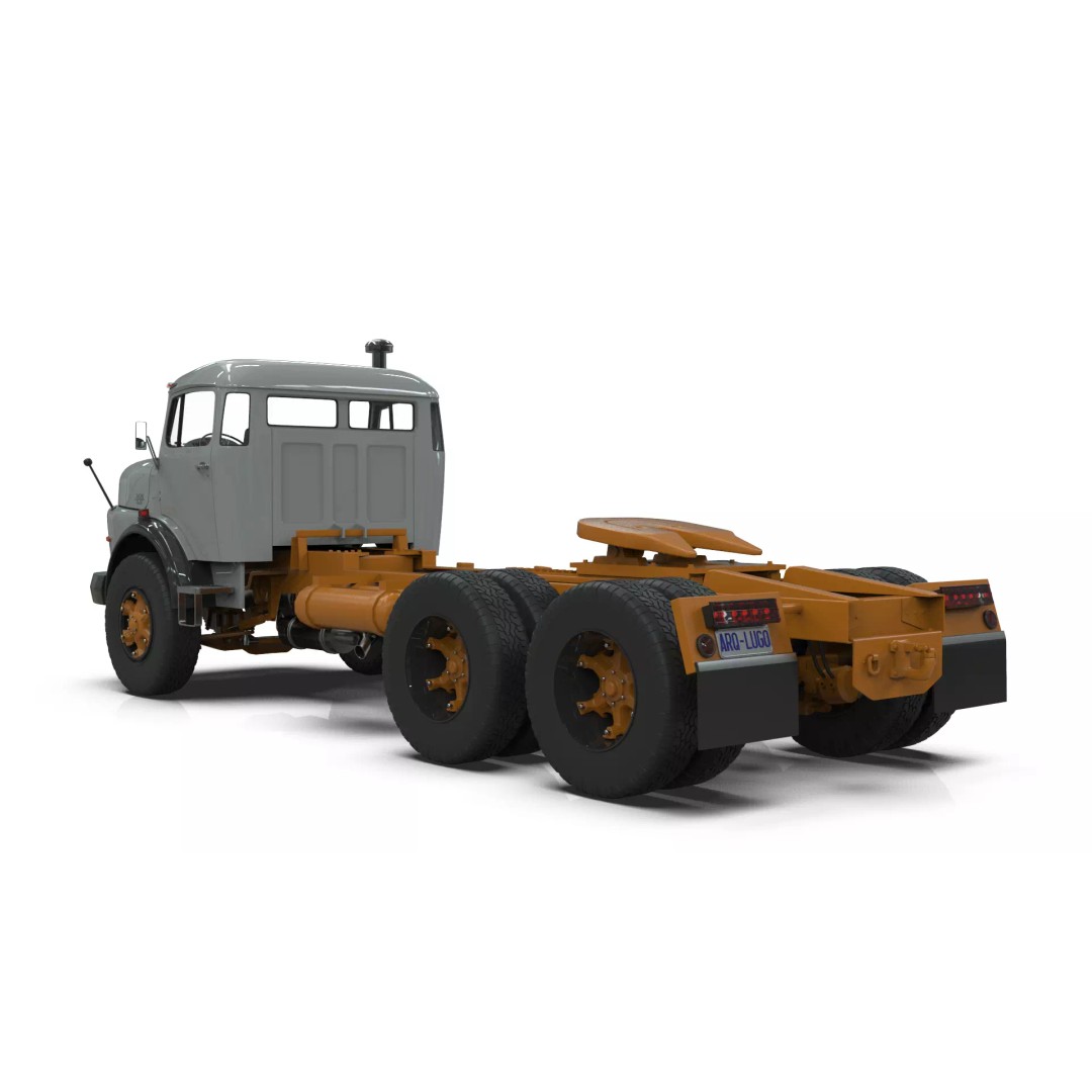 Mercedes-Benz 2624 Tractor Unit 3D Model – High Poly Game-Ready Asset, Blender - View 5