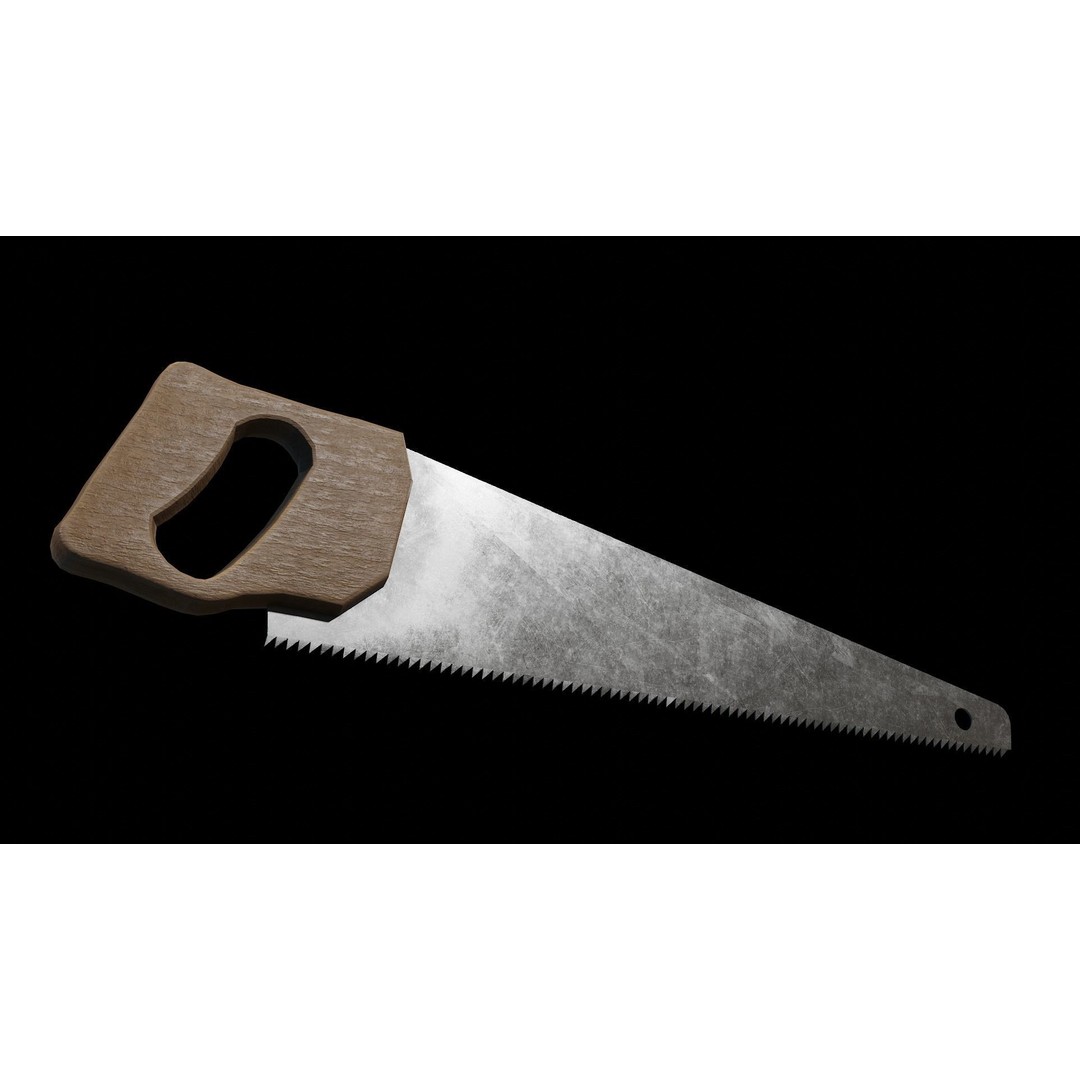 Hand Saw 3D Model – Low Poly PBR Tool for Unity & Unreal - View 3
