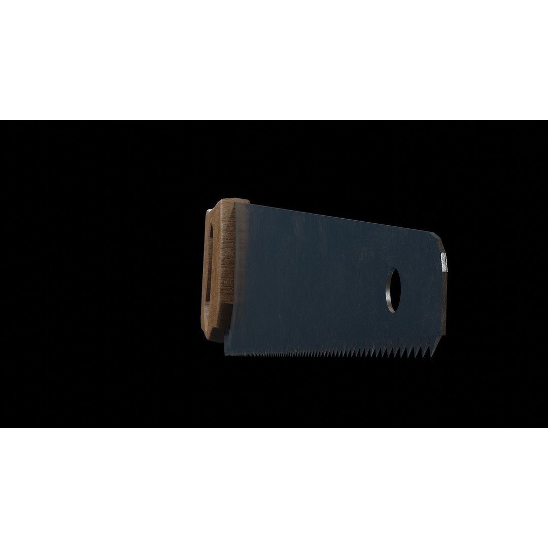 Hand Saw 3D Model – Low Poly PBR Tool for Unity & Unreal - View 5