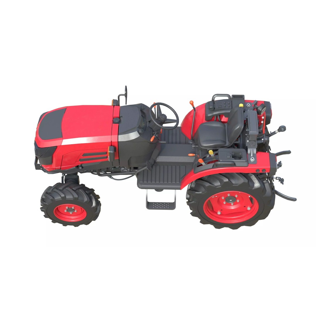 Mahindra Oja 3D Model – Low Poly Industrial Vehicle, FBX, Blender - View 11