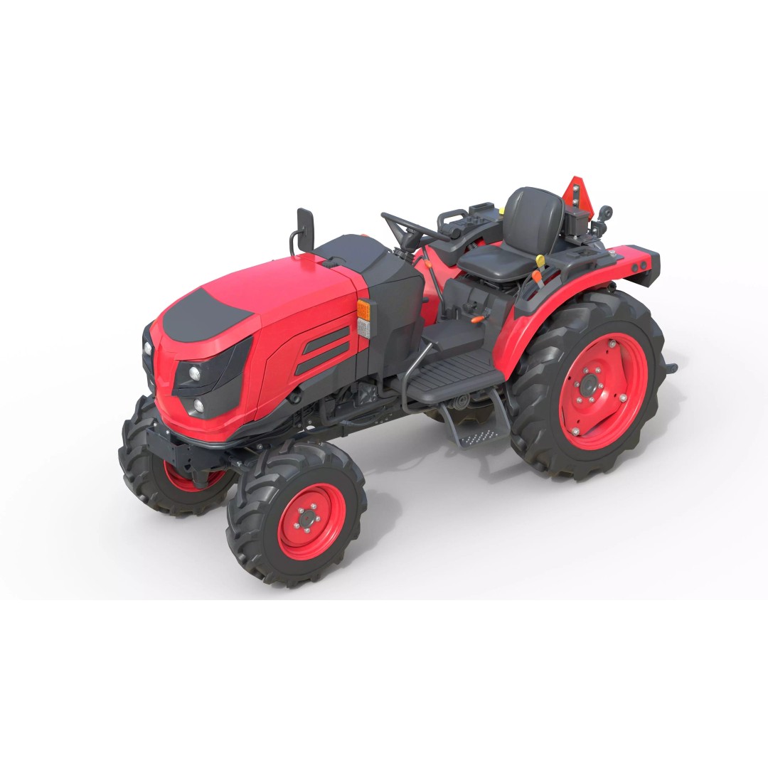 Mahindra Oja 3D Model – Low Poly Industrial Vehicle, FBX, Blender - View 3