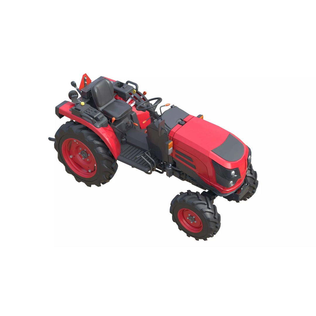 Mahindra Oja 3D Model – Low Poly Industrial Vehicle, FBX, Blender - View 8