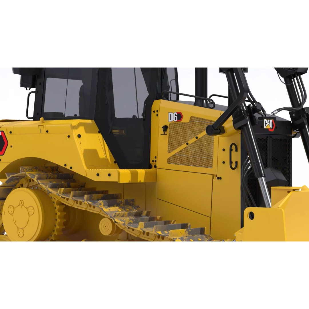 CAT Medium Dozer D6 Tier 4 3D Model – High Poly PBR Asset, FBX, OBJ - View 16