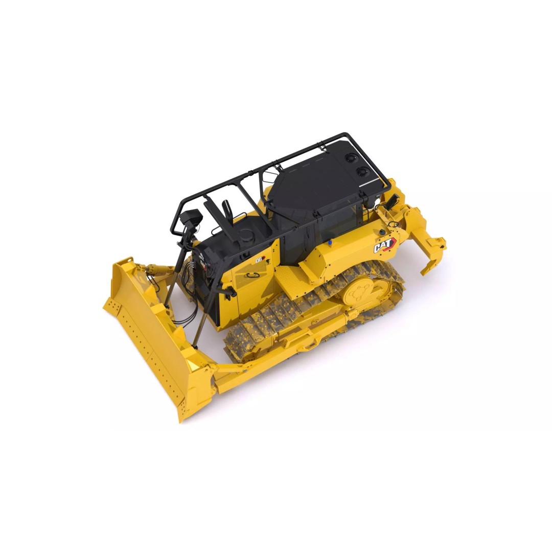 CAT Medium Dozer D6 Tier 4 3D Model – High Poly PBR Asset, FBX, OBJ - View 7