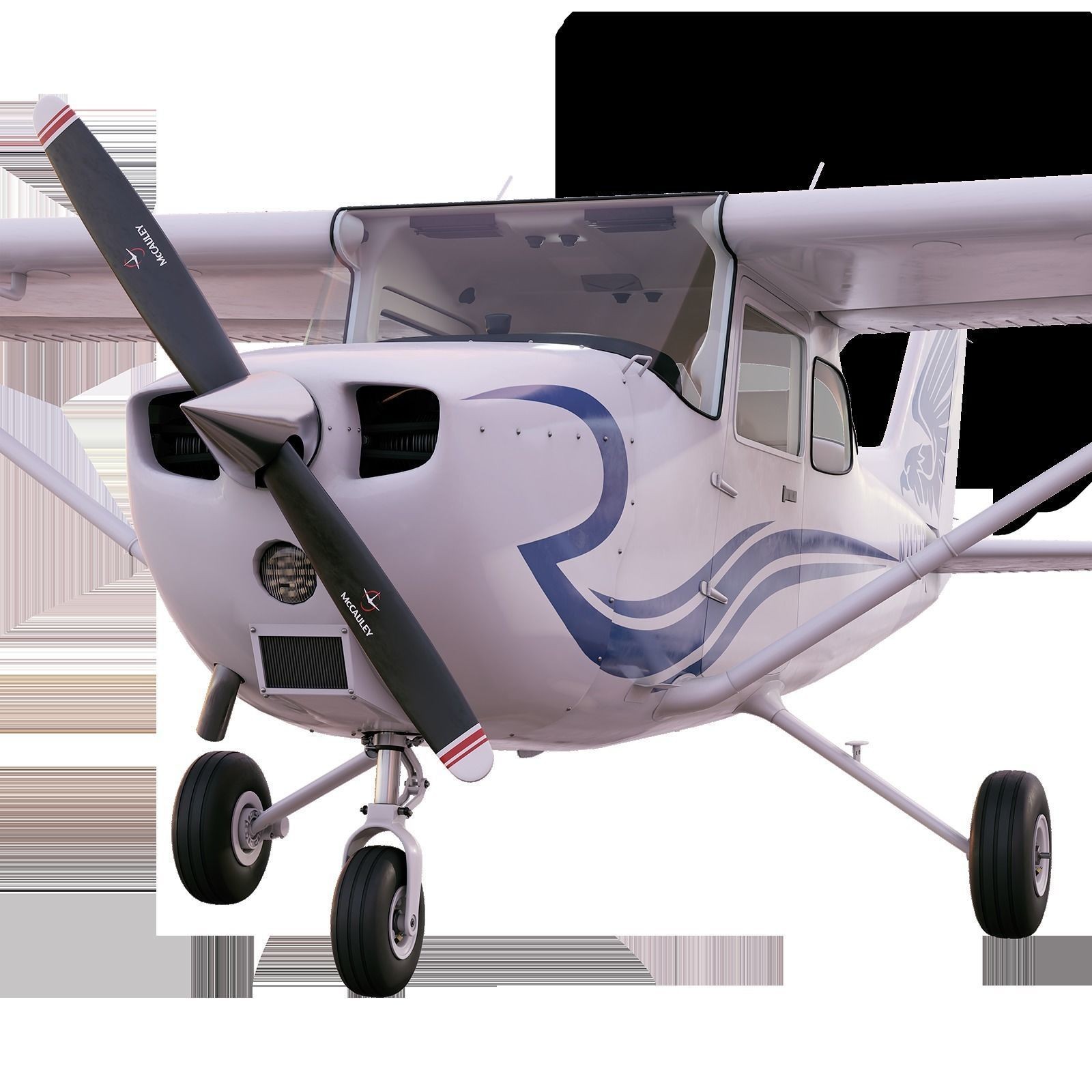 Cessna 172 - Game-Ready 3D Model - View 8