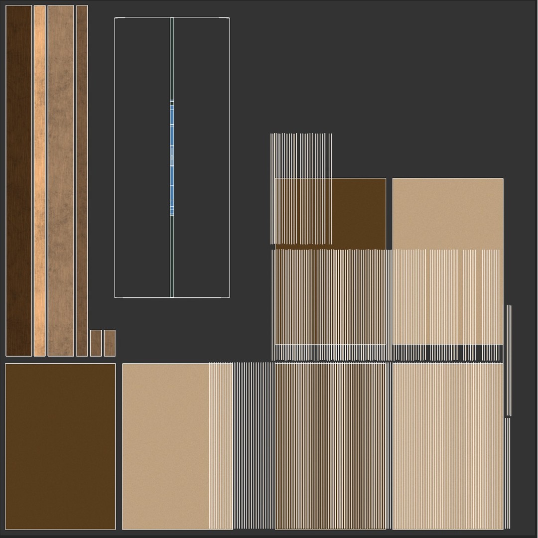 Stack of Plywoods 3D Model – Game Ready PBR Asset, FBX, OBJ