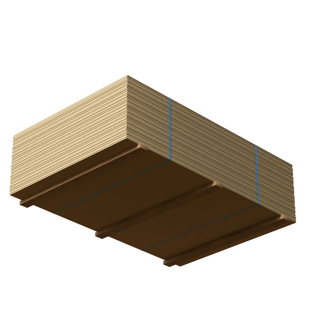 Stack of Plywoods 3D Model – Game Ready PBR Asset, FBX, OBJ - View 4