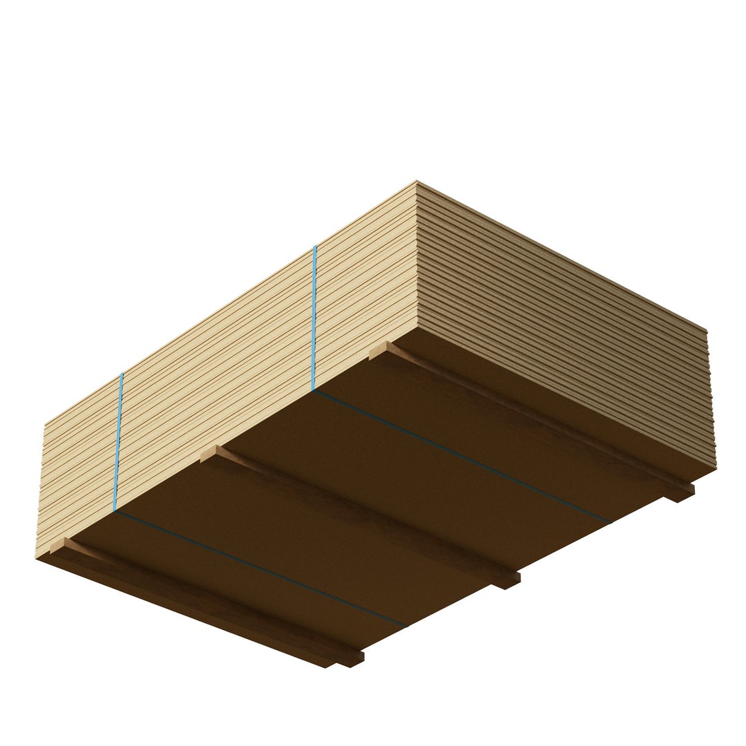Stack of Plywoods 3D Model – Game Ready PBR Asset, FBX, OBJ - View 7