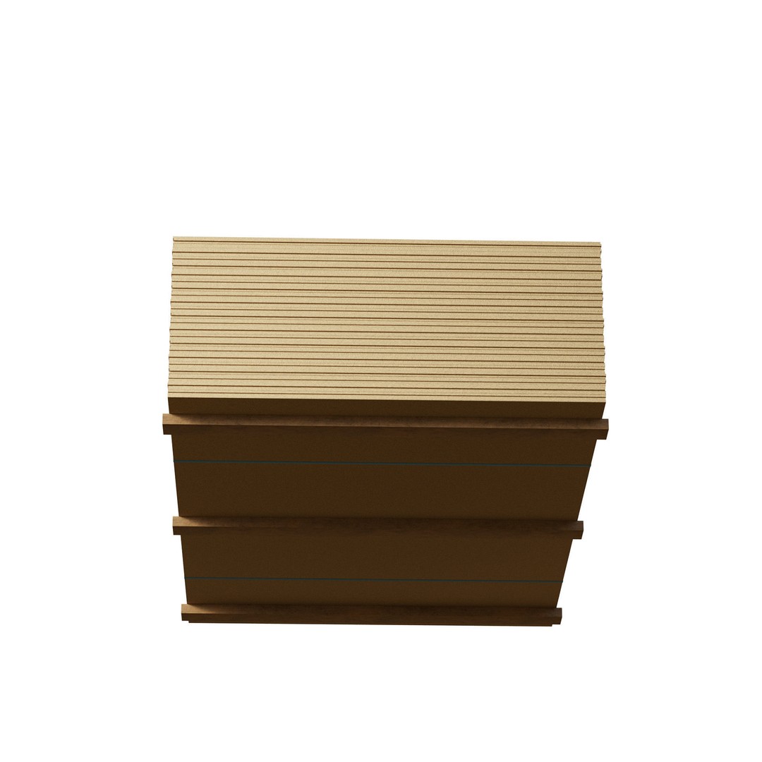 Stack of Plywoods 3D Model – Game Ready PBR Asset, FBX, OBJ - View 8