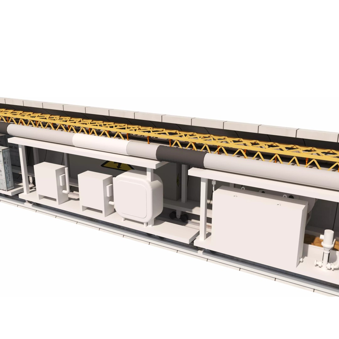 Tunnel Boring Machine 3D Model – Low Poly Industrial Asset, FBX, OBJ - View 9