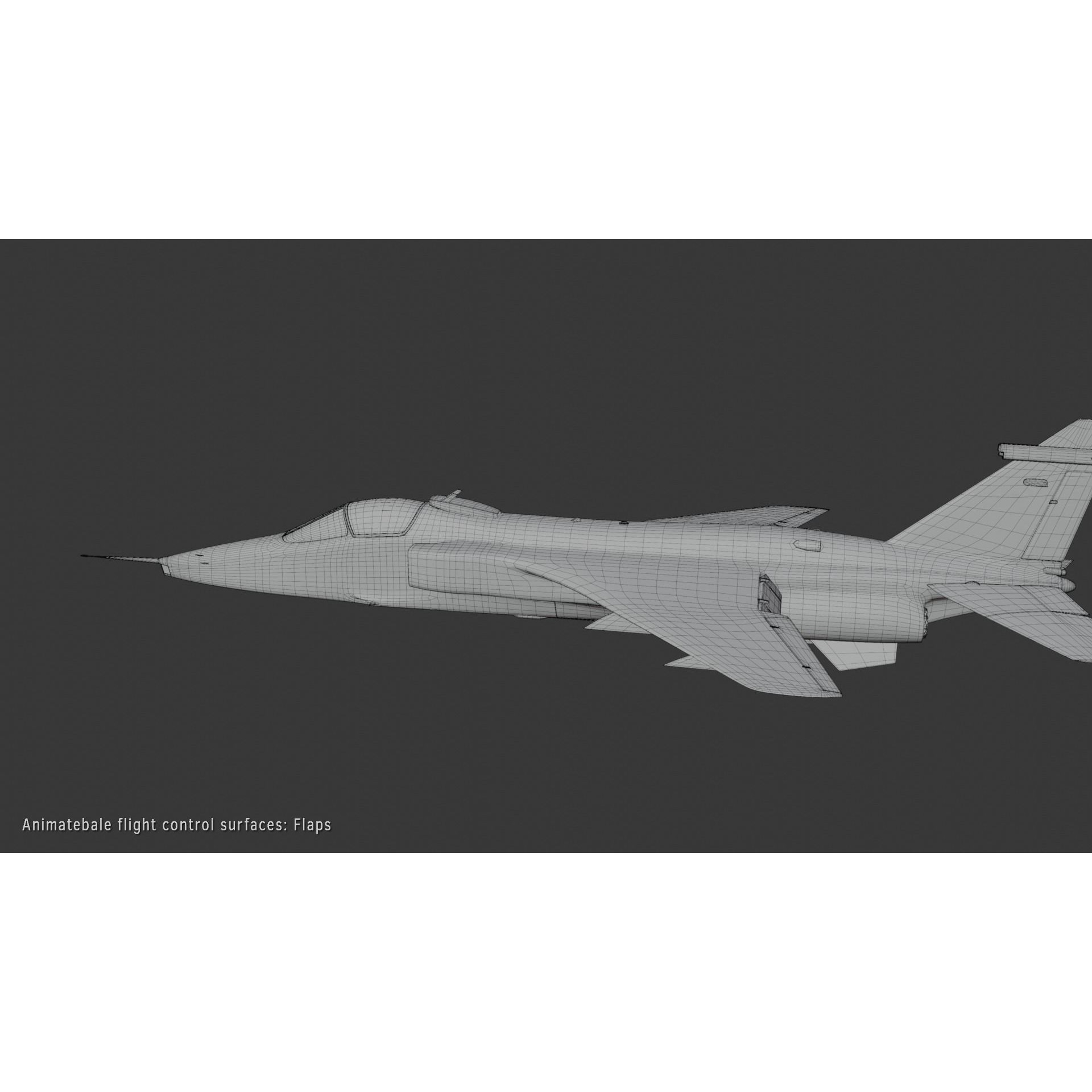 Sepecat Jaguar GR3 - Rigged PBR Game-Ready 3D Model - View 13