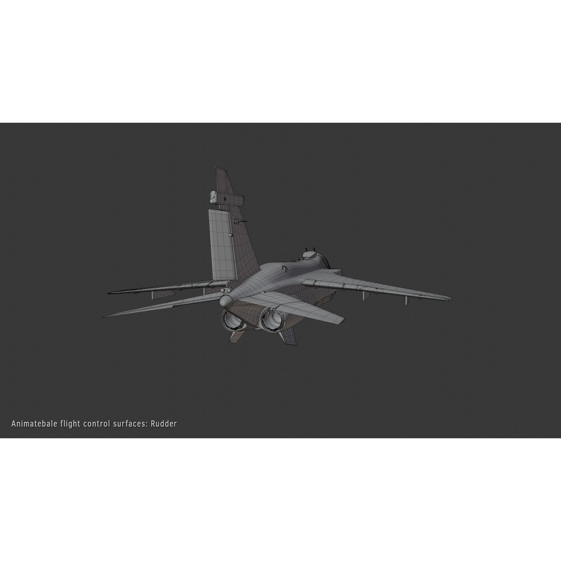 Sepecat Jaguar GR3 - Rigged PBR Game-Ready 3D Model - View 16
