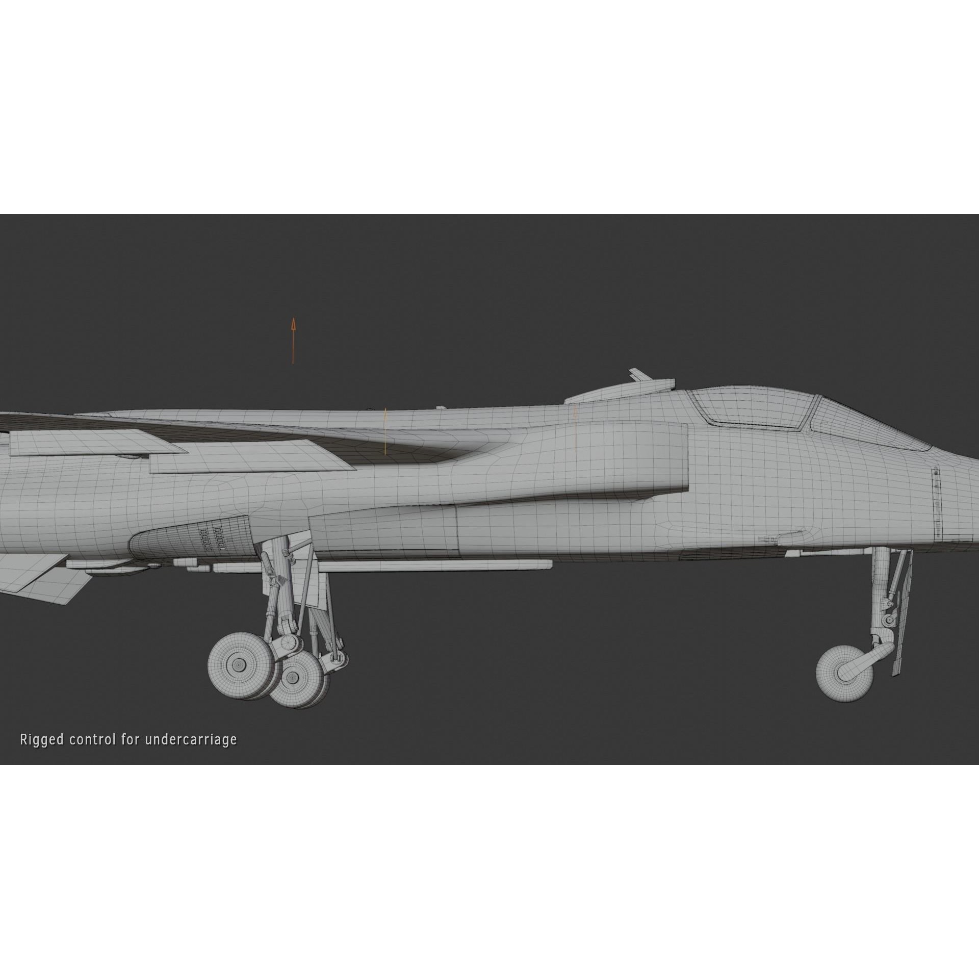 Sepecat Jaguar GR3 - Rigged PBR Game-Ready 3D Model - View 18
