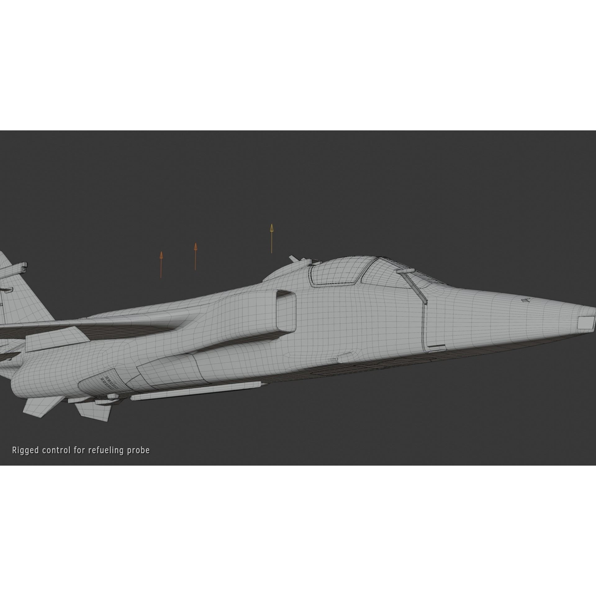 Sepecat Jaguar GR3 - Rigged PBR Game-Ready 3D Model - View 19