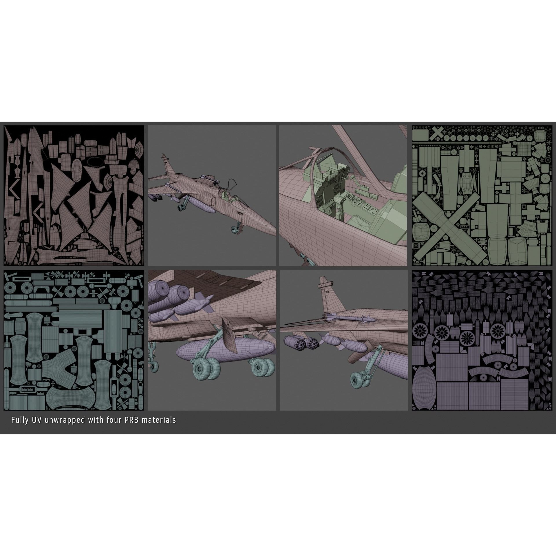 Sepecat Jaguar GR3 - Rigged PBR Game-Ready 3D Model - View 20